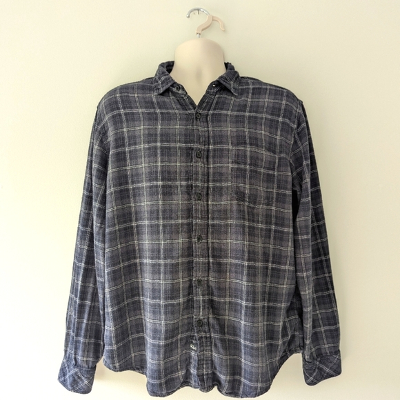 Rails Other - Rails Lennox Plaid Flannel Button Up Shirt Black Blue Smoke Cinder Super Soft